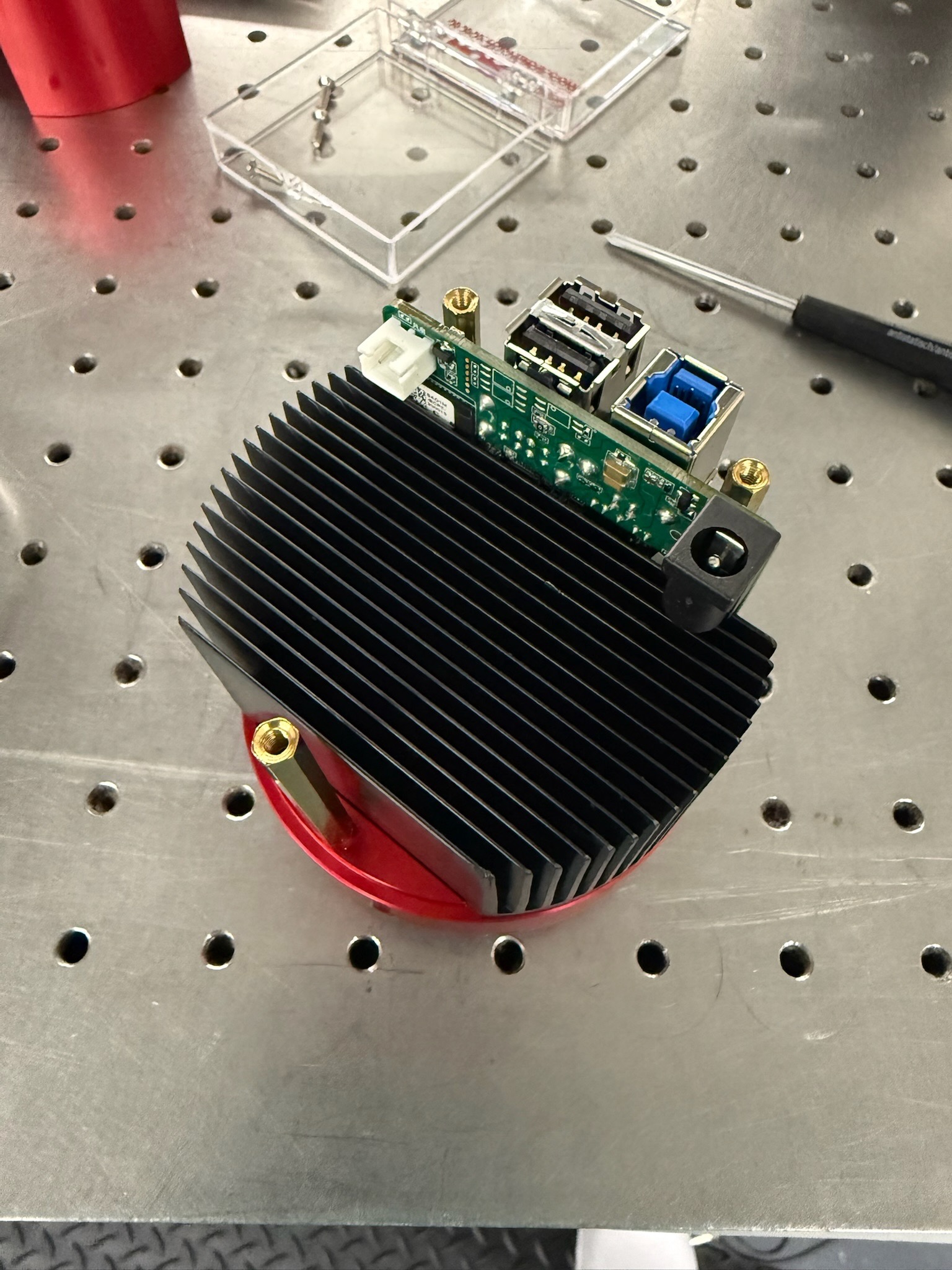 Rear shell removed, fan exposed, top