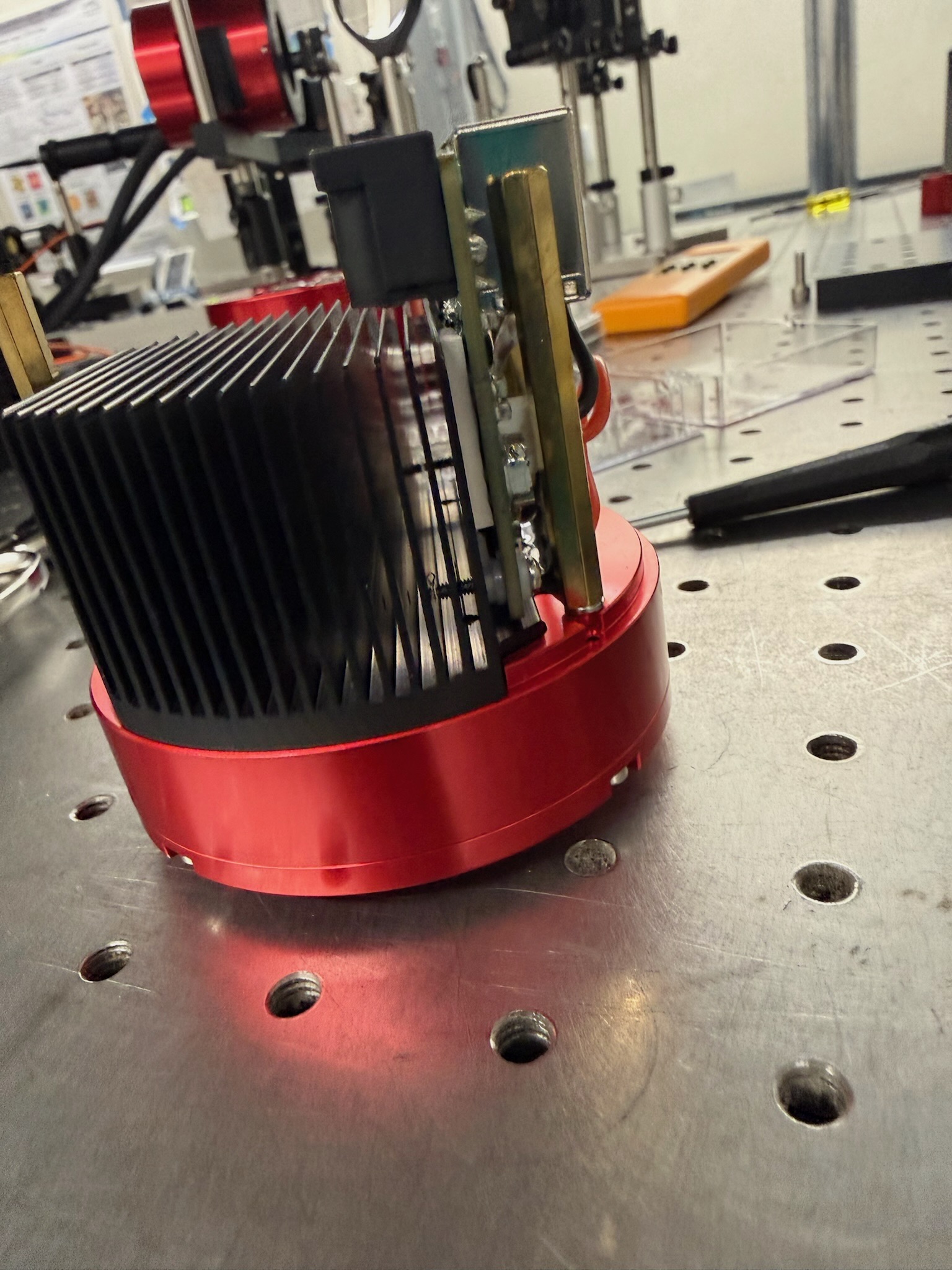 Rear shell removed, fan exposed, side